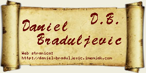 Daniel Braduljević vizit kartica